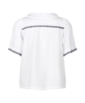 Women's Lily & Me Embroidered Lily Top - White