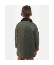 Boy's Barbour Liddesdale Quilted Jacket, 10-15yrs - Dark Olive
