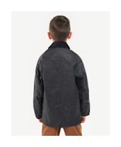 Boy's Barbour Classic Bedale Waxed Jacket, 2-9yrs - New Navy