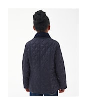 Girl's Barbour Summer Liddesdale Quilted Jacket, 2-9yrs - Navy / Gardenia