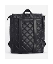 Women's Barbour International Quilted Hoxton Backpack - Black