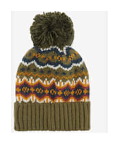 Men’s Barbour Case Fair Isle Beanie - Olive