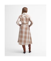 Marianne Dress - Winter White Smoke Tartan