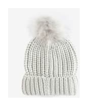 Women's Barbour Saltburn Bobble Hat - Ice White