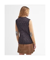 Women's Barbour Betty Fleece Waistcoat / Zip-In Liner - Brown