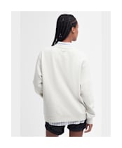 Women's Barbour Northumberland Sweatshirt - Cloud / Navy