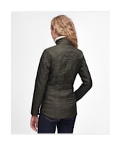 Women's Barbour Cavalry Polarquilt Jacket - Dark Olive