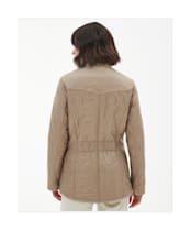 Women's Barbour Cavalry Polarquilt Jacket - Light Fawn