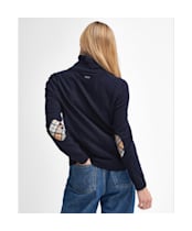 Women’s Barbour Pendle Roll Collar Sweater - NAVY/HESSIAN TAR