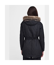 Women's Barbour International Enduro Quilted Jacket - Black