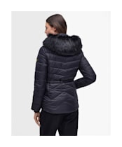 Women's Barbour International Island Quilted Jacket - Black