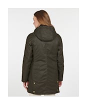 Women's Barbour Bower Waxed Jacket - Olive