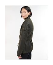 Women's Barbour International Waxed Jacket - Olive