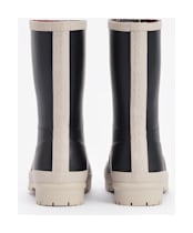 Women’s Barbour Banbury Mid Height Wellington Boots - Black / White Pepper