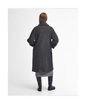Veronica Coat - Charcoal Dogtooth