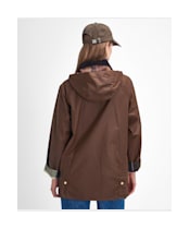 Women's Barbour Highclere Waxed Jacket - BARK/MUTED
