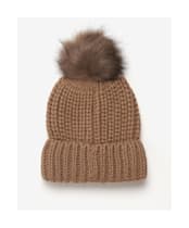 Women's Barbour Saltburn Bobble Hat - Mink