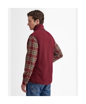 Men's Barbour Langdale Fleece Gilet - Port