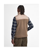 Men's Barbour Newlan Fleece Gilet - Timberwolf