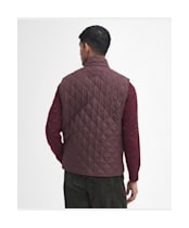 Men's Barbour New Lowerdale Quilted Gilet - Winter Blackberry