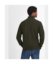 Men's Barbour Essential Wool Half Zip Sweater - New Seaweed