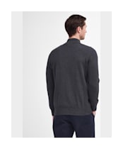 Men’s Barbour Cotton Half Zip Sweater - Charcoal