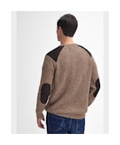 Men's Barbour Raisthorpe Crew Neck Jumper - Stone
