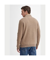 Barbour Nelson Essential Full-Zip Jumper - Stone