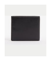 Men's Barbour Leather Billfold Wallet - Black / Classic Tartan