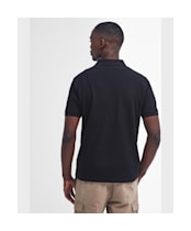 Men's Barbour International Essential Polo - Black / Pewter