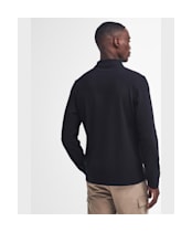 Men's Barbour International Long Sleeve Polo Shirt - Black / Pewter
