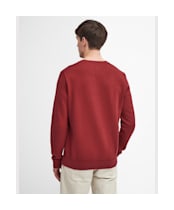 Men's Barbour Prep Logo Crew Sweater - Highland Red