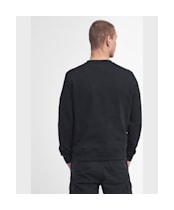 Men's Barbour International Shadow Crew Sweatshirt - Black / White