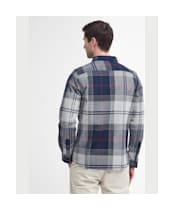 Men’s Barbour Tartan Cannich Overshirt - Blue Granite Tartan