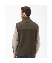 Men's Barbour Country Fleece Gilet - Olive