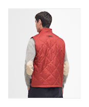 Men's Barbour Finn Gilet - Dark Red
