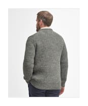 Men's Barbour New Tyne Crew Neck Sweater - Derby Tweed