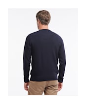 Men's Barbour Nelson Essential Crew Sweater - Navy
