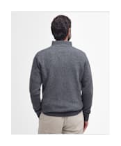 Men's Barbour Nelson Half Zip Sweater - Storm Grey