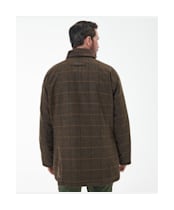 Men's Barbour Beaconsfield Wool Jacket - Burnhill Brown Check