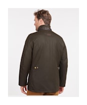 Men's Barbour Hereford Waxed Jacket - Olive