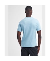 Men's Barbour International Small Logo Tee - Concrete Blue