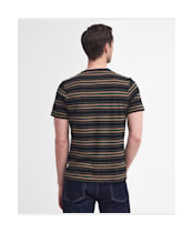 Men's Barbour Boldron Stripe T-Shirt - Black