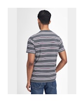Men's Barbour Boldron Stripe T-Shirt - Charcoal