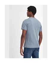 Men's Barbour Ancroft Tartan Cotton T-Shirt - Mid Grey Marl