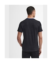 Men's Barbour International Buxton Tipped Cotton T-Shirt - New Black