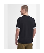 Men's Barbour International Heim Short Sleeve Cotton T-Shirt - Black