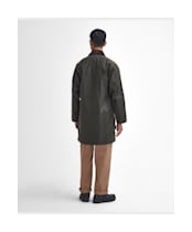 Men's Barbour Border Waxed Jacket - Archive Olive