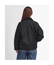 Women's Barbour Womens Transport Waxed Jacket - Black / Modern Tartan