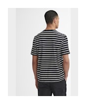 Men's Barbour International Bernie Stripe Cotton T-Shirt - Black